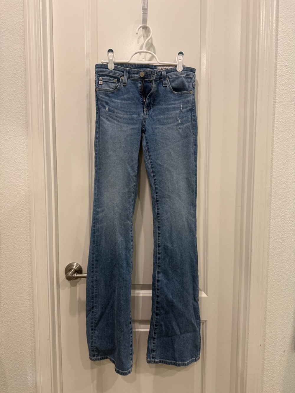 Ag Adriano Goldschmied Medium Blue Flare Jeans